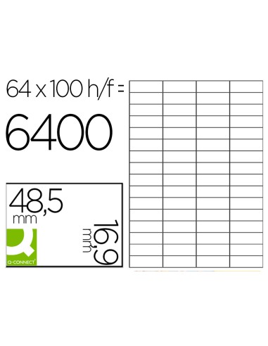 Etiqueta adhesiva q-connect kf11207 tamaño...