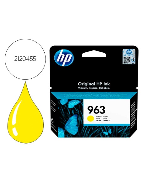 Ink-jet hp 963 officejet pro 9010 / 9020 / 9022 / 9023 / 9025 amarillo 700 paginas