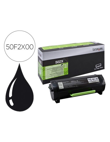 Toner lexmark 502xáms410 / ms510 / ms610 negro...