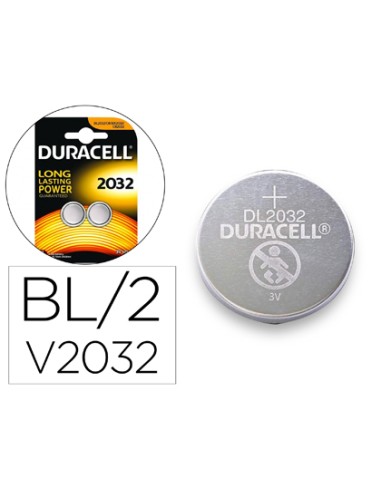 Pila duracell alcalina boton cr2032 blister 2...