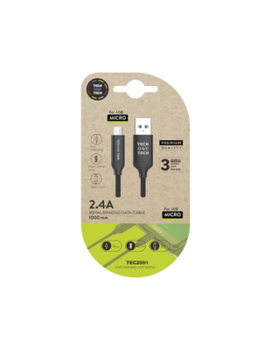 Cable usb 2.4 tech one tech braided nylon tipo...