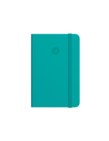 Cuaderno con gomilla antartik notes tapa blanda a5 hojas puntos turquesa 80 hojas 80 gr fsc