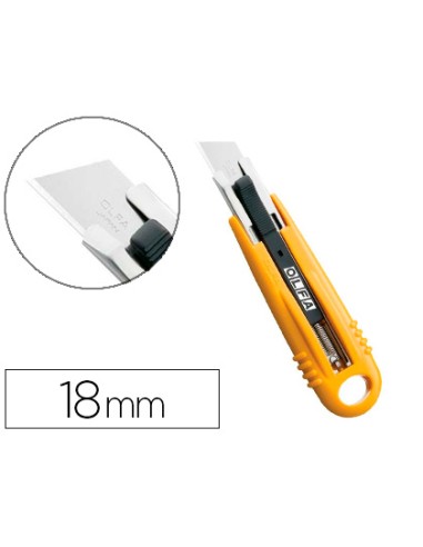 Cutter de seguridad cuchilla ancha 18 mm cuerpo...