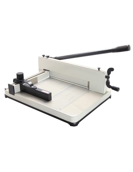 Guillotina q-connect kf16916 manual profesional largo del corte 330 mm capacidad 400 hojas