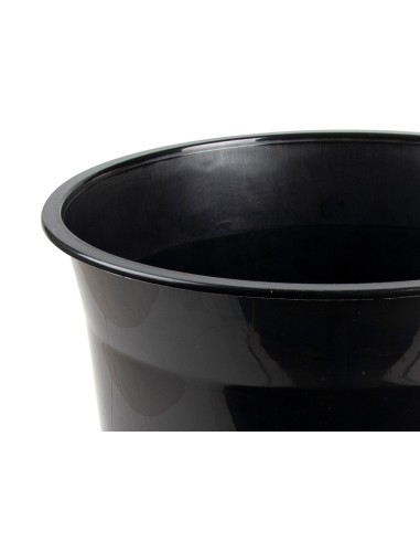 Papelera plastico q-connect negro opaco 13...