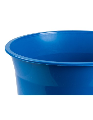 Papelera plastico q-connect azul opaco 13...