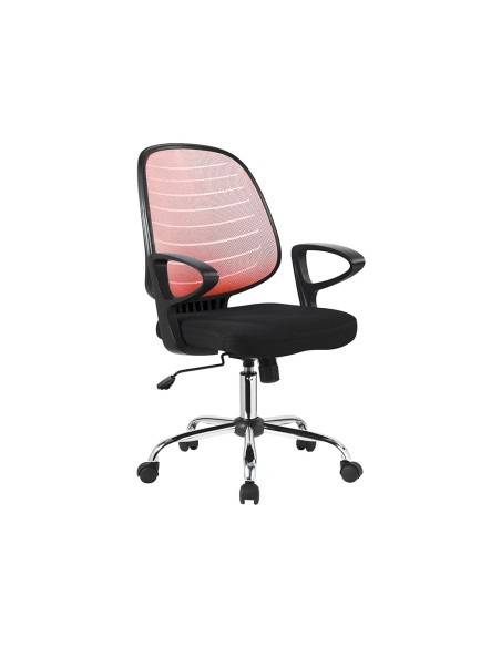 Silla giratoria q-connect base metal regulable en altura 920+80mm alto 600mm ancho 580mm profundidad rojo