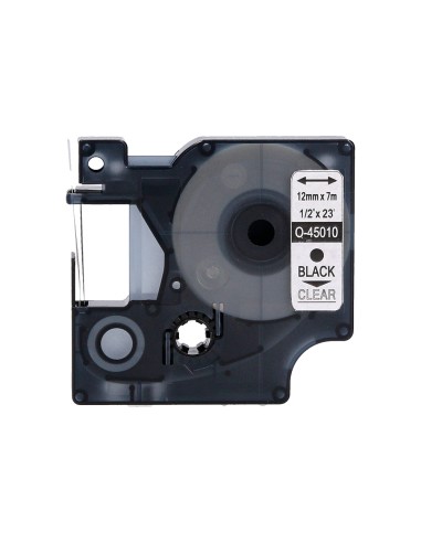 Cinta q-connect negro-transparente 12 mm x 7 m...