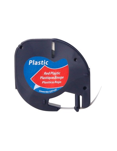 Cinta q-connect 12 mm x 4 m negro-rojo cosmico...