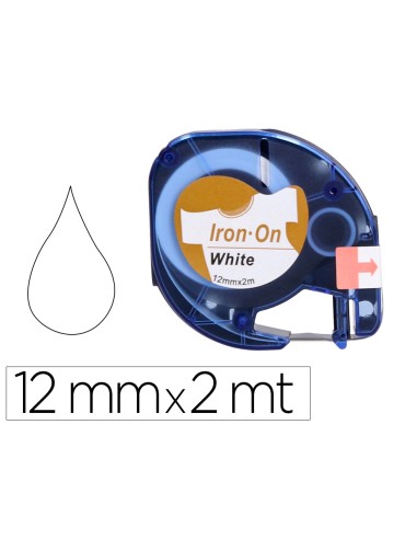 Cinta q-connect 12 mm x 2 m negro-blanco para...