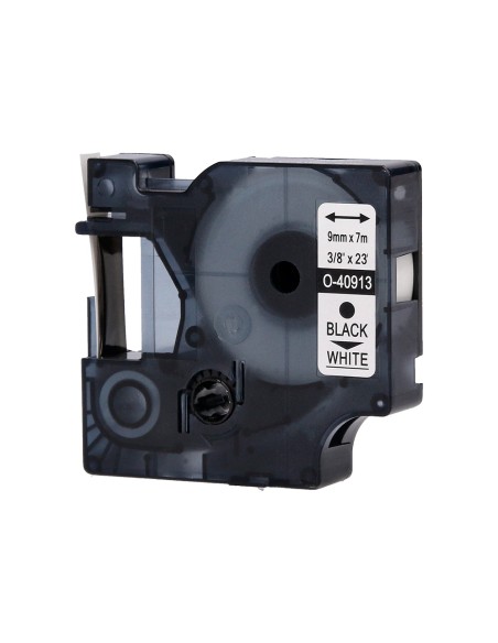 Cinta q-connect 1000 negro-blanco 9 mm x 7 m dymo