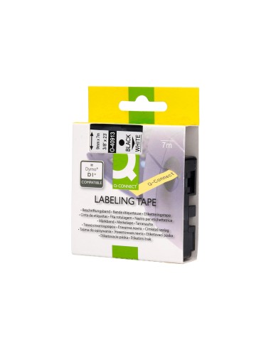 Cinta q-connect 1000 negro-blanco 9 mm x 7 m dymo