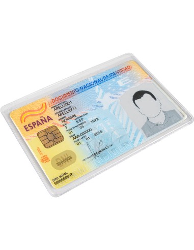 Funda portadocumento q-connect dni 130 micras...