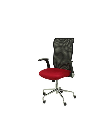 Silla de direccion pyc respaldo alto regulable en altura rojo alto 1010+70 mm ancho 610 mm prof 550 mm
