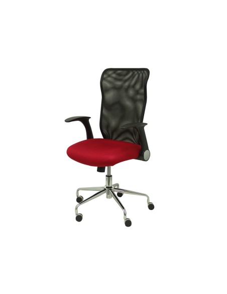 Silla de direccion pyc respaldo alto regulable en altura rojo alto 1010+70 mm ancho 610 mm prof 550 mm