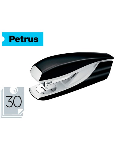 Grapadora petrus 635 wow negra metalizada...