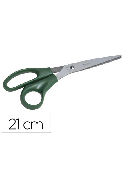 Tijera oficina faibo acero inoxidable 21 cm empuñadura ergonomica