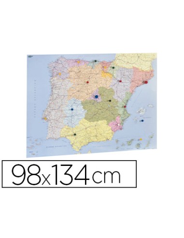 Mapa mural faibo españa y portugal autonomico...