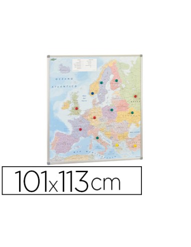 Mapa mural faibo europa politico magnetico...