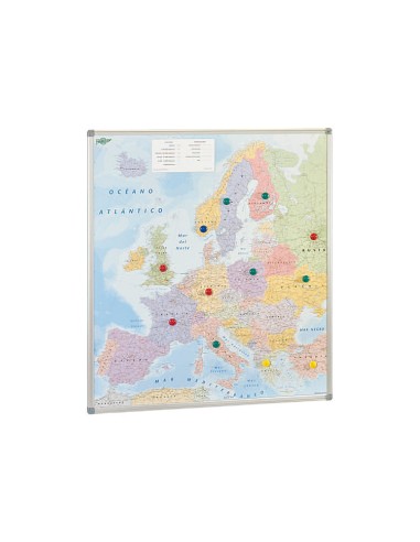 Mapa mural faibo europa politico magnetico...