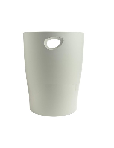 Papelera plastico exacompta ecoblack gris 15...