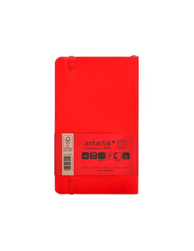 Cuaderno con gomilla antartik notes tapa blanda...
