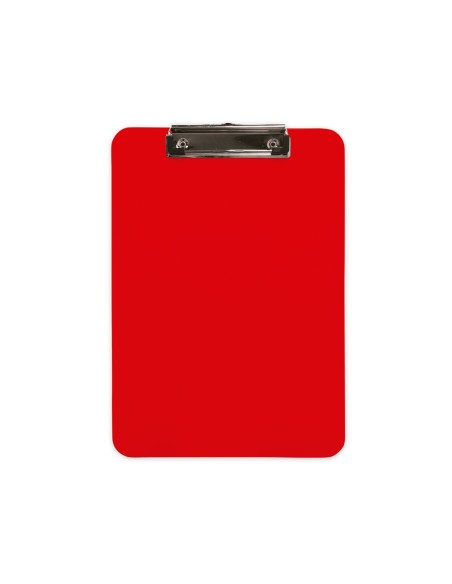 Portanotas q-connect plastico din a4 rojo 2,5mm