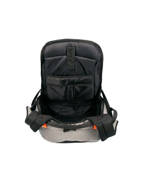 Mochila para portatil q-connect 18\" negra / gris poliester impermeable 460x170x310 mm