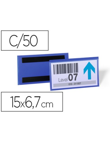 Funda durable magnetica 150x67 mm plastico azul...