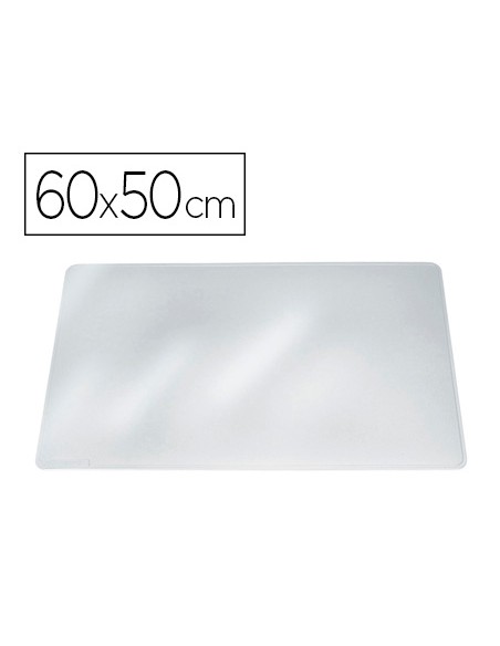 Vade sobremesa durable transparente antirreflectante 65x50 cm