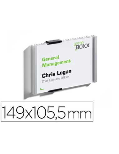 Identificador portanombre durable aluminio...