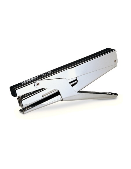 Grapadora tenaza rapid e10 cromado/negro capacidad 15 hojas usa grapas nº 10