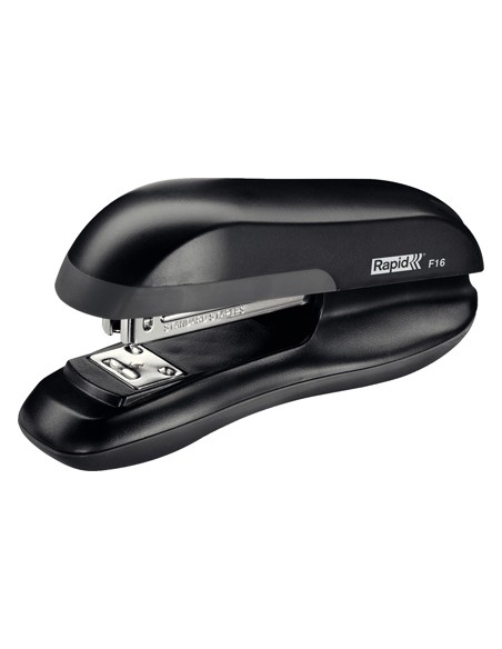 Grapadora rapid f16 plastico abs color negro capacidad 30 hojas usa grapas 24/6 y 26/6