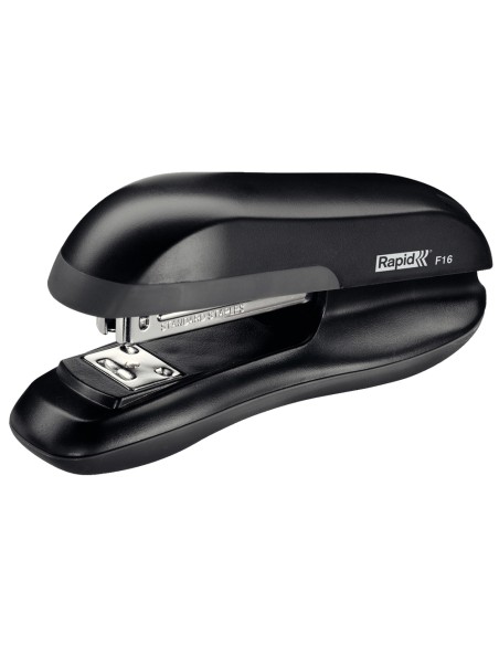 Grapadora rapid f16 plastico abs color negro capacidad 30 hojas usa grapas 24/6 y 26/6