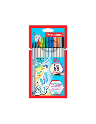 Rotulador stabilo acuarelable pen 68 brush...