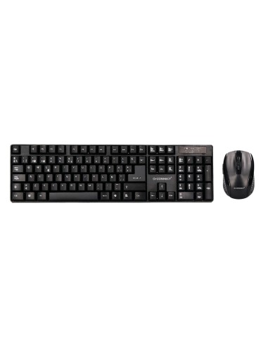 Set teclado + raton inalambrico q-connect 2.4g...