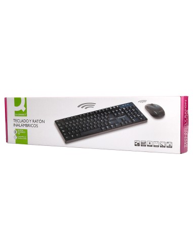 Set teclado + raton inalambrico q-connect 2.4g...