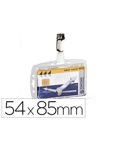 Identificador con pinza durable acrilico...