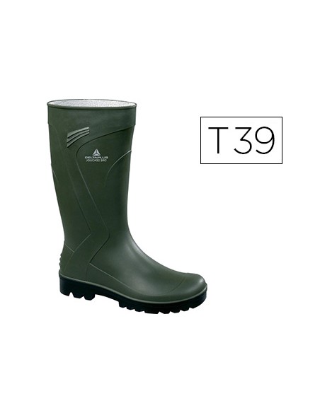 Bota deltaplus de seguridad jouca pvc verde suela de tacos talla 39