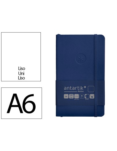 Cuaderno con gomilla antartik notes tapa blanda...