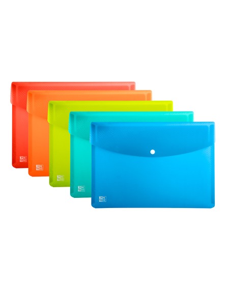 Carpeta oxford urban dossier broche polipropileno din a5 pack de 5 colores surtidos