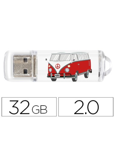 Memoria usb techonetech flash drive 32 gb 2.0...