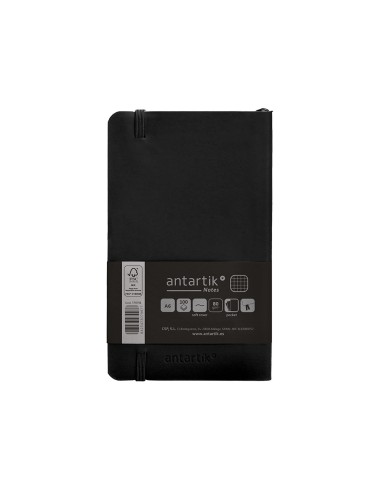 Cuaderno con gomilla antartik notes tapa blanda...