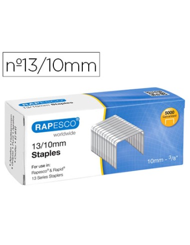 Grapas rapesco galvanizada 13/10 caja de 5000...