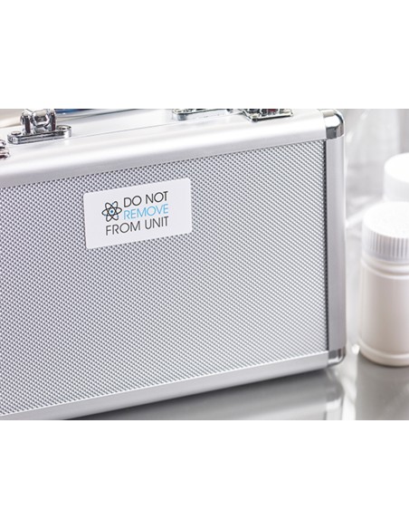 Etiqueta adhesiva avery poliester super adherente blanca 45,7x25,4 mm laser pack de 800 unidades