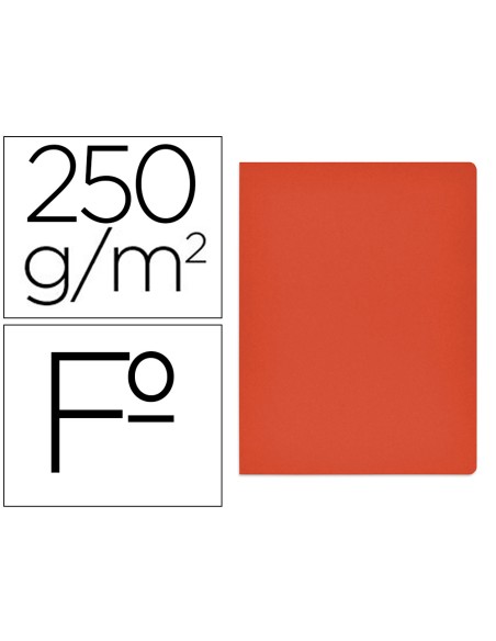 Subcarpeta cartulina gio simple intenso folio rojo 230g/m2