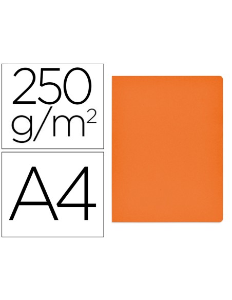 Subcarpeta cartulina gio simple intenso din a4 naranja 230g/m2