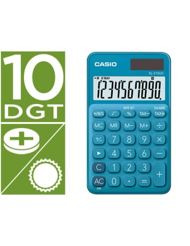 Calculadora casio sl-310uc-bu bolsillo 10...