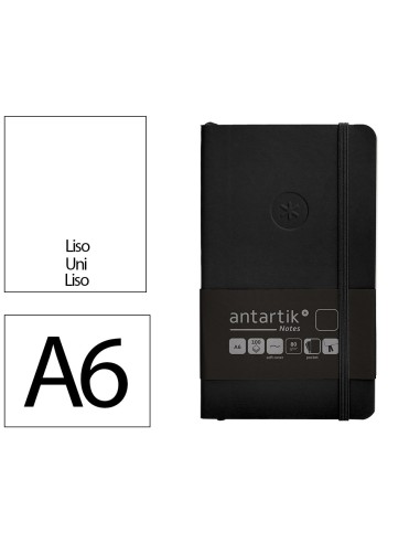 Cuaderno con gomilla antartik notes tapa blanda...