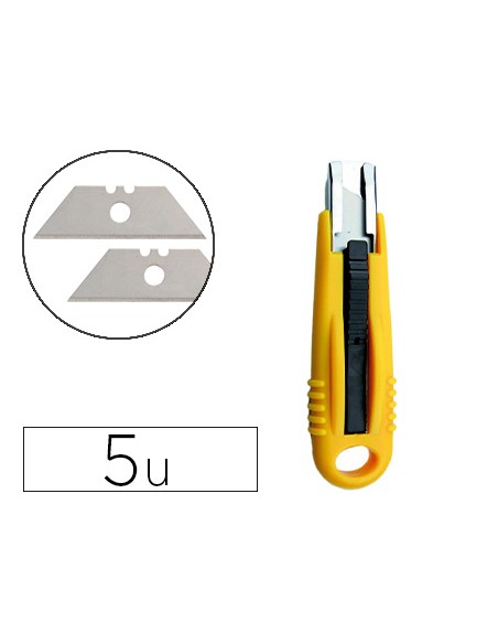 Repuesto cuter q-connect ancho para modelo kf14624 cuchilla 18 mm blister 5 unidades